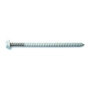 MIDWEST FASTENER Sheet Metal Screw, #8 x 3 in, Painted 18-8 Stainless Steel Hex Head Combination Drive, 10 PK 71047